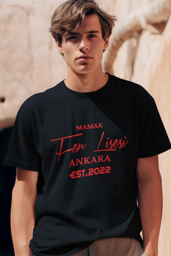 Mamak Fen Lisesi Siyah Tişört