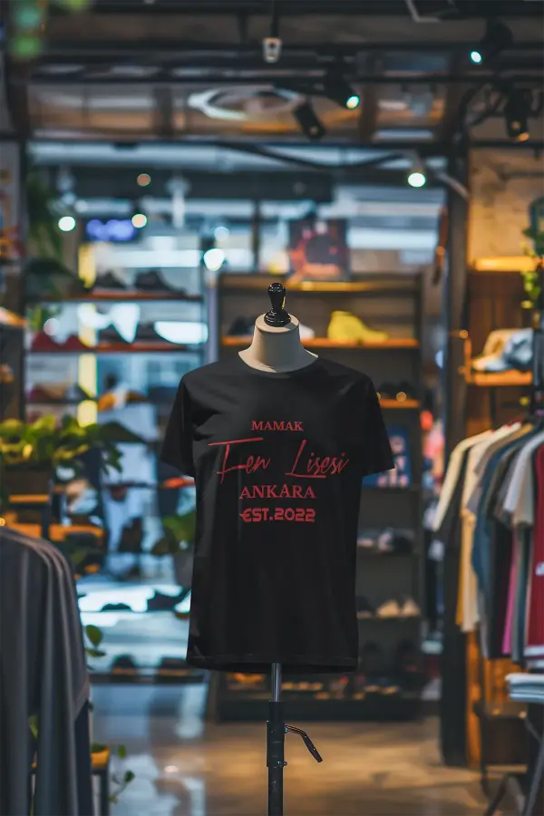 Mamak Fen Lisesi Siyah Tişört