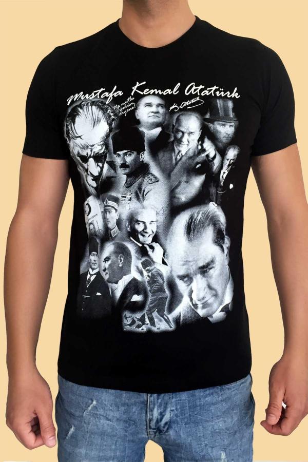 Mustafa Kemal Atatürk Siyah Tişört
