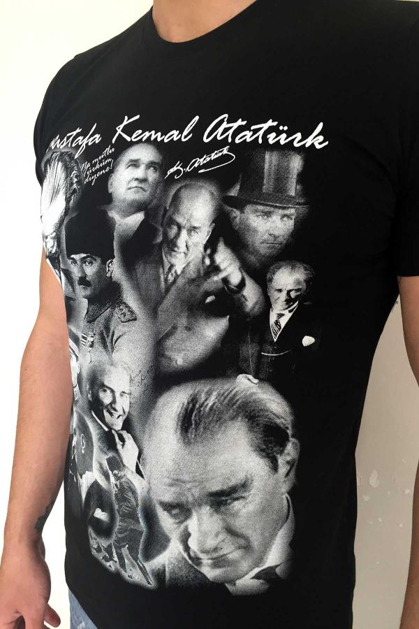 Mustafa Kemal Atatürk Siyah Tişört