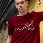 Necip Fazıl Kısakürek Fen Lisesi Bordo Tişört – %100 Pamuk