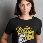 Nedim Ökmen Anadolu Lisesi Siyah Tişört – %100 Pamuk