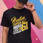 Nedim Ökmen Anadolu Lisesi Siyah Tişört – %100 Pamuk