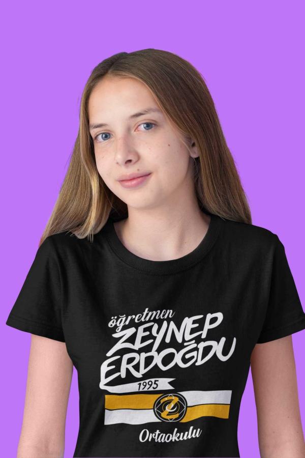 Öğretmen Zeynep Erdoğdu Ortaokulu Siyah Tişört