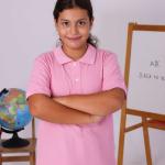 Pembe Çocuk Polo Yaka Kısa Kollu Tişört – Okul Forması