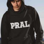 PRAL Siyah Kapüşonlu Sweatshirt