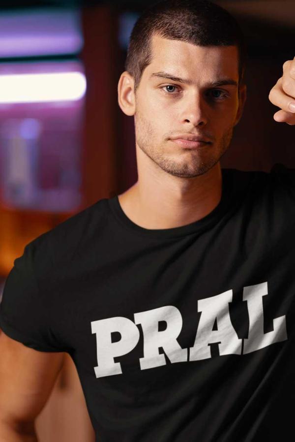 PRAL Okul Tişörtü Sıfır Yaka Siyah