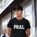 PRAL Okul Tişörtü Sıfır Yaka Siyah