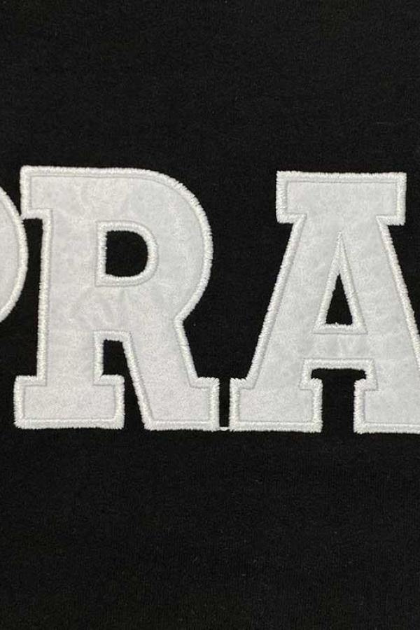 PRAL Siyah Kapüşonlu Sweatshirt