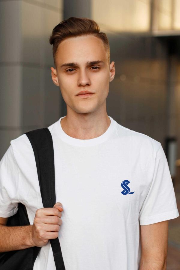 Sakıp Sabancı Anadolu Lisesi Beyaz Sıfır Yaka Tişört