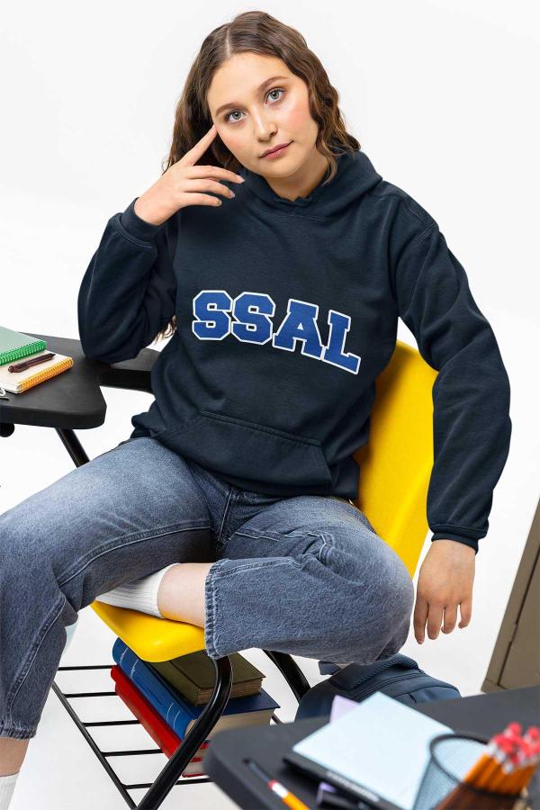 Sakıp Sabancı Anadolu Lisesi Kolej Tarzı Lacivert Hoodie