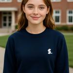 Sakıp Sabancı Anadolu Lisesi Lacivert Sıfır Yaka Sweatshirt