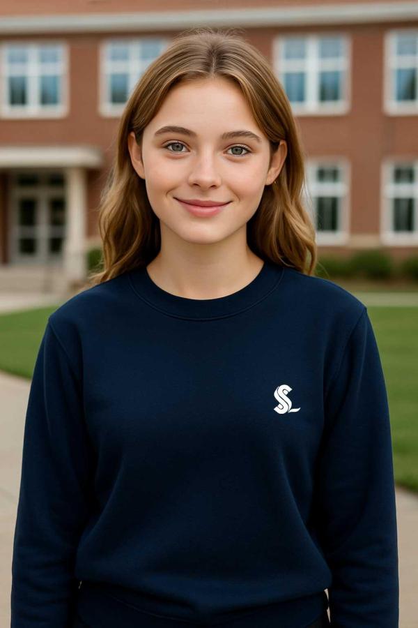 Sakıp Sabancı Anadolu Lisesi Lacivert Sıfır Yaka Sweatshirt