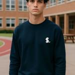 Sakıp Sabancı Anadolu Lisesi Lacivert Sıfır Yaka Sweatshirt