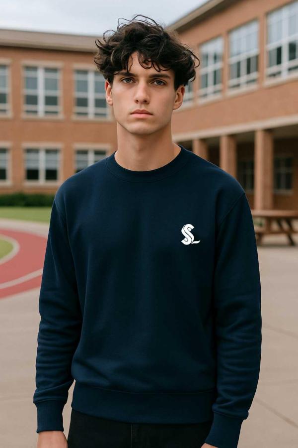 Sakıp Sabancı Anadolu Lisesi Lacivert Sıfır Yaka Sweatshirt