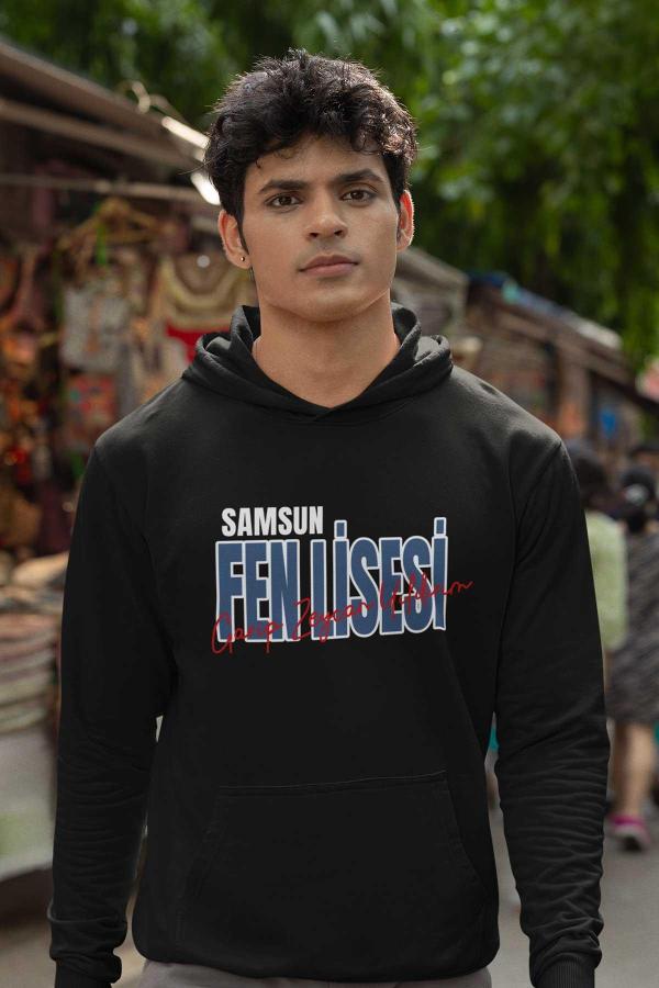 Samsun Garip Zeycan Yıldırım Fen Lisesi Siyah Hoodie