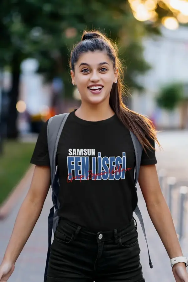 Samsun Garip Zeycan Yıldırım Fen Lisesi Siyah Tişört