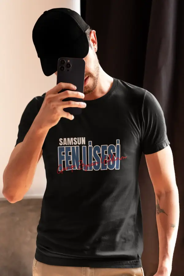 Samsun Garip Zeycan Yıldırım Fen Lisesi Siyah Tişört