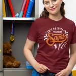 Şehit Abdullah Yıldırım Anadolu Lisesi Bordo Sıfır Yaka Tişört