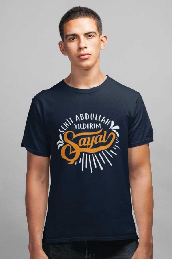 Şehit Abdullah Yıldırım Anadolu Lisesi Lacivert Sıfır Yaka Tişört