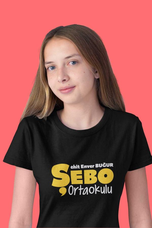 Şehit Enver Buğur Ortaokulu Siyah Tişört