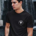 Şehit İlhan Varank Fen Lisesi Logo Baskılı Siyah Tişört