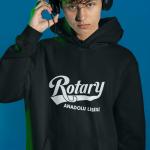 Seyhan Rotary Anadolu Lisesi Siyah Kapüşonlu Sweatshirt