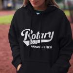 Seyhan Rotary Anadolu Lisesi Siyah Kapüşonlu Sweatshirt