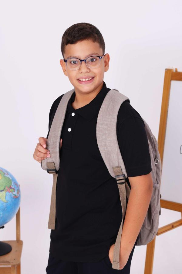 Siyah Çocuk Polo Yaka Kısa Kollu Tişört – Okul Forması