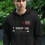 Teknopark İstanbul Mesleki ve Teknik Anadolu Lisesi Siyah Kapüşonlu Sweatshirt