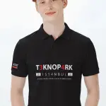 Teknopark Mesleki ve Teknik Anadolu Lisesi Siyah Polo Yaka Tişört