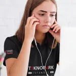 Teknopark Mesleki ve Teknik Anadolu Lisesi Siyah Polo Yaka Tişört