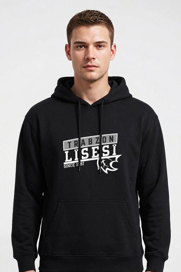 Trabzon Fen Lisesi Siyah Kapüşonlu Hoodie