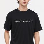 Trabzon Fen Lisesi Siyah Sıfır Yaka Tişört