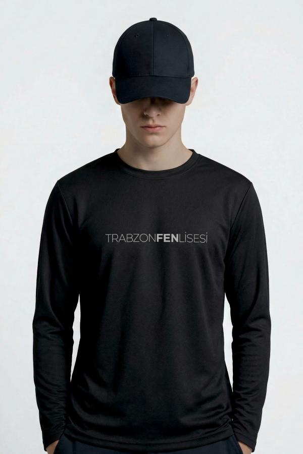 Trabzon Fen Lisesi Siyah Uzun Kollu Tişört