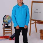 Turkuaz Çocuk Polo Yaka Uzun Kollu Tişört – Okul Forması