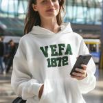 Vefa Lisesi Beyaz Kapüşonlu Sweatshirt