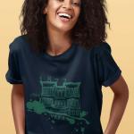 Vefa Lisesi Lacivert Sıfır Yaka Tişört – 1872 Baskılı %100 Pamuk