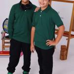 Yeşil Çocuk Polo Yaka Uzun Kollu Tişört – Okul Forması