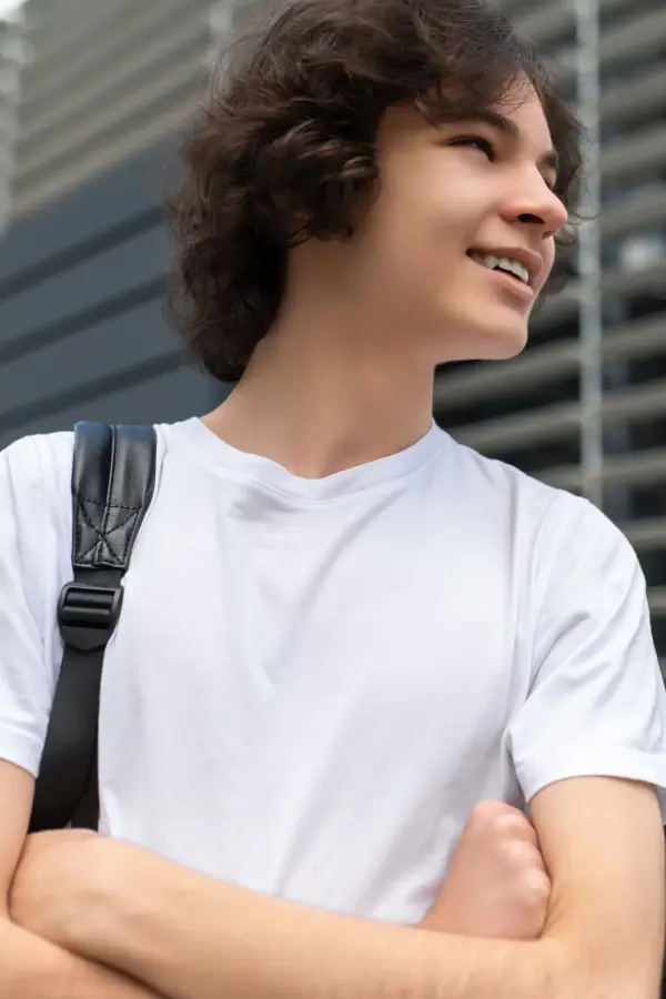 Yetişkin Bisiklet Yaka Beyaz Kısa Kollu Unisex Tişört – Yönetmeliğe Uygun %100 Pamuk