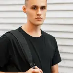 Yetişkin Bisiklet Yaka Siyah Kısa Kollu Unisex Tişört – Yönetmeliğe Uygun %100 Pamuk