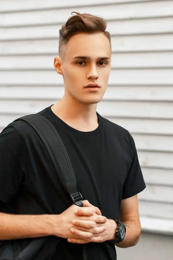 Yetişkin Bisiklet Yaka Siyah Kısa Kollu Unisex Tişört – Yönetmeliğe Uygun %100 Pamuk