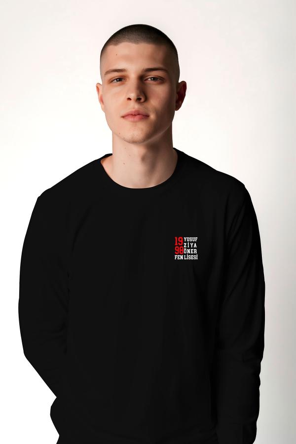 Yusuf Ziya Öner Fen Lisesi 1998 Siyah Uzun Kollu Tişört